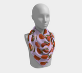 Oranges on Lilac Square Scarf