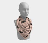 Black Cats on Blush Square Scarf