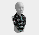 Swanning Along Square Scarf