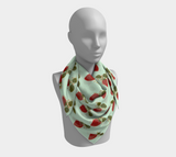 Wild Strawberry Square Scarf