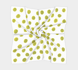 Chartreuse Dots Square Scarf