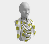 Chartreuse Dots Square Scarf