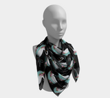 Swanning Along Square Scarf