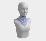 Daisies on Periwinkle Square Scarf
