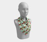 Wild Strawberry Square Scarf
